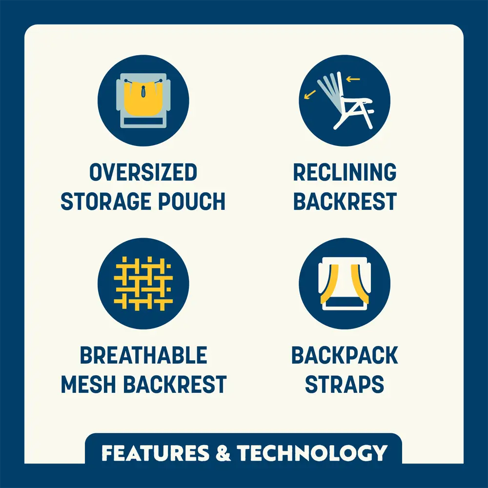 Backpack Beach Chair E5