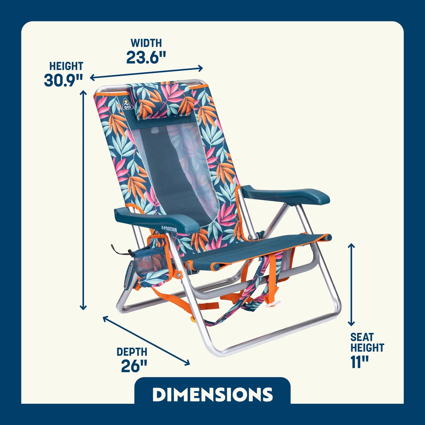 Backpack Beach Chair E5